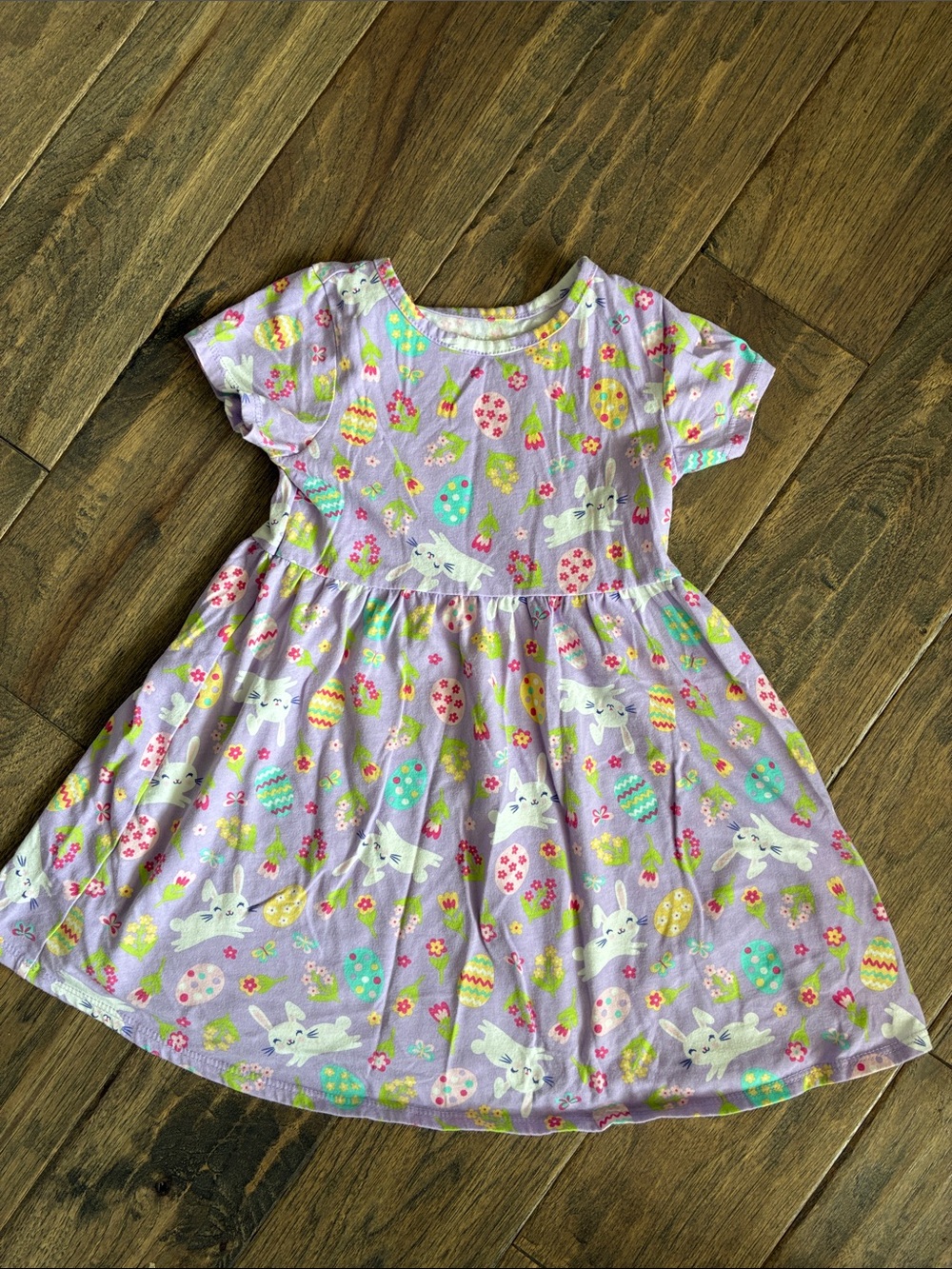 The Children's Place Lavender Bunny & Easter Egg Dress